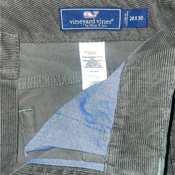 Vineyard Vines Green Corduroy Pants - Picture 3 of 6